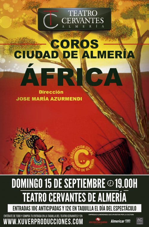 Cartel concierto Africa Coro Ciudad de Almería